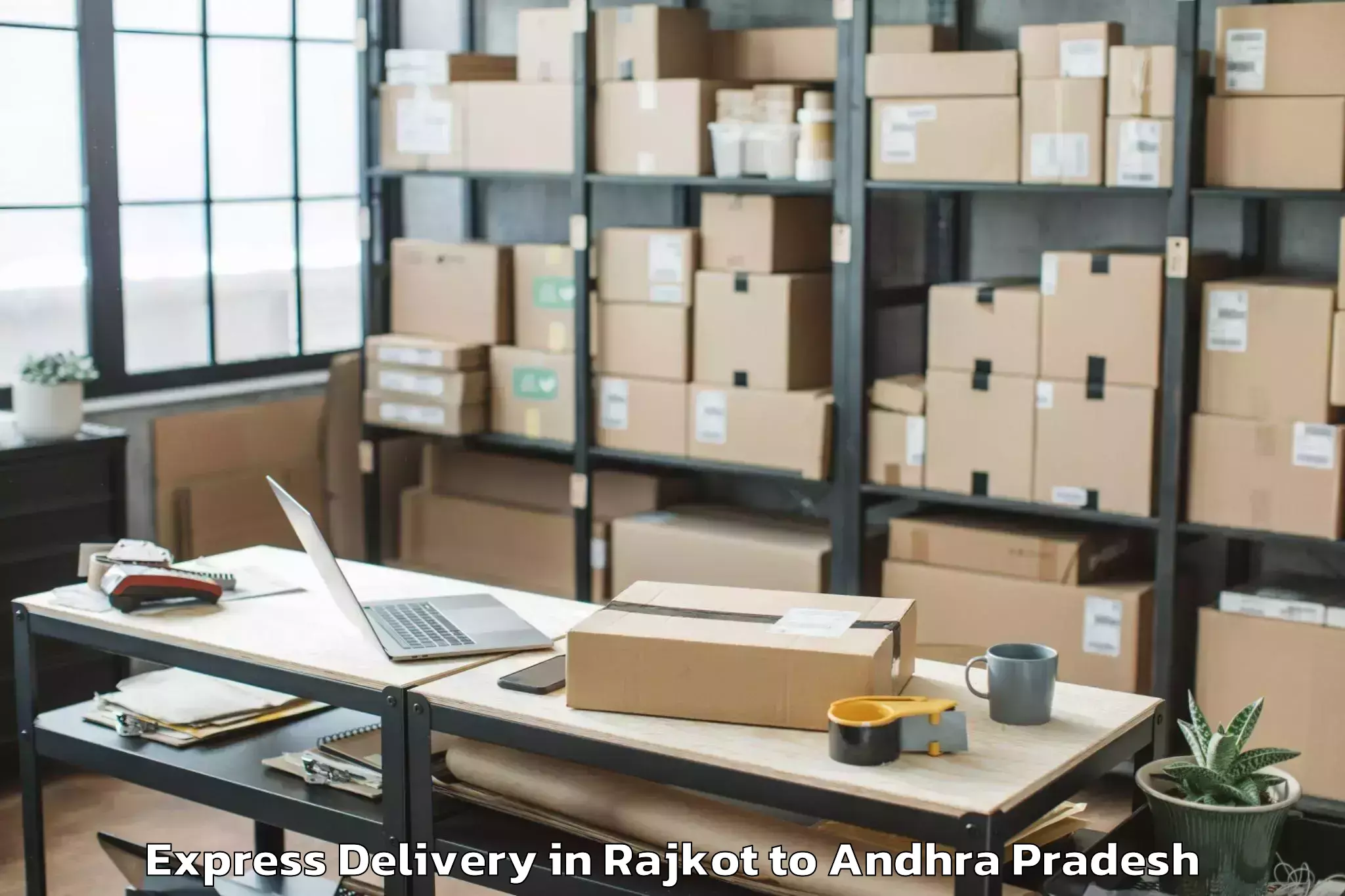 Discover Rajkot to Mantada Express Delivery